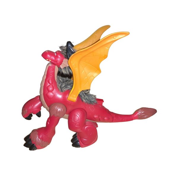 Imaginext Red Dragon with Fuzzy Hair, Sound and Stomping Foot 2008 - Picture 2 of 11